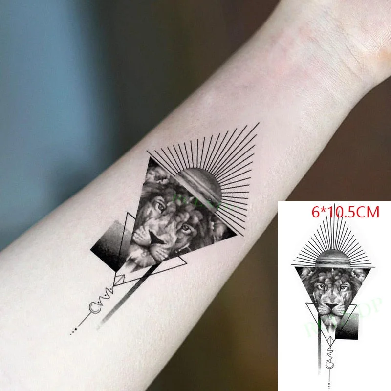 Waterproof Temporary Tattoo Sticker Cat Fox Animal Fake Tatto Flash Tatoo Neck Hand Back Foot Shoulder for Kids Women Men