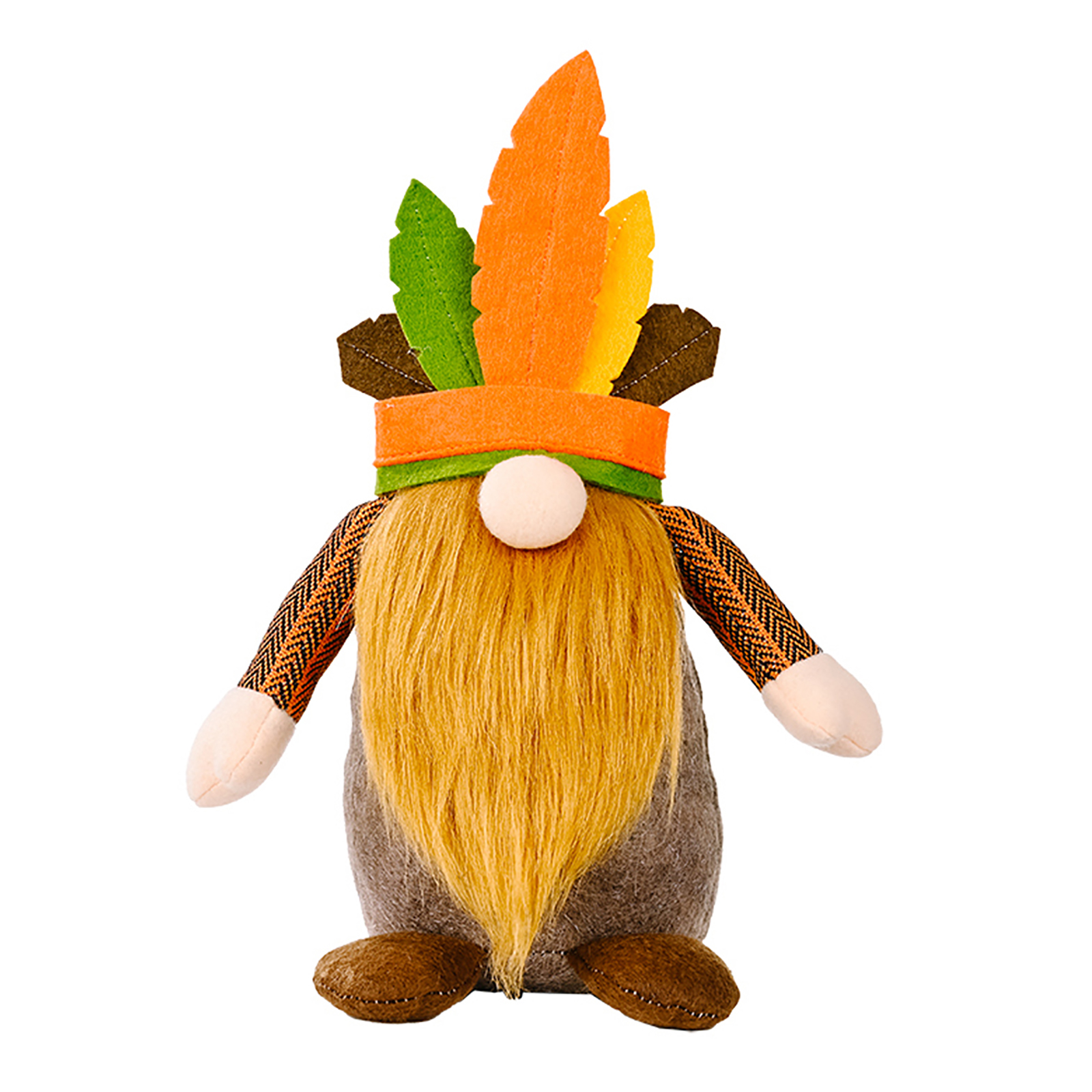 

Gnome Doll Standing Indian Faceless Doll Ornament for Thanksgiving, 501 Original