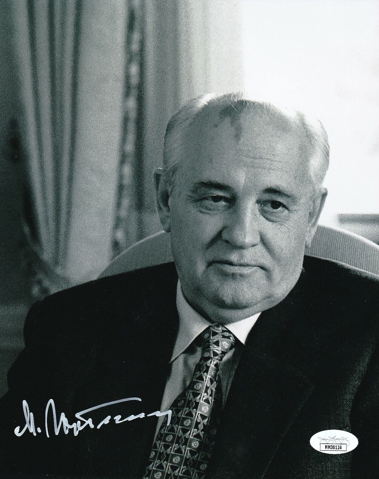 Mikhail Gorbachev REAL hand SIGNED 8x10 Photo Poster painting #5 JSA COA Soviet Leader