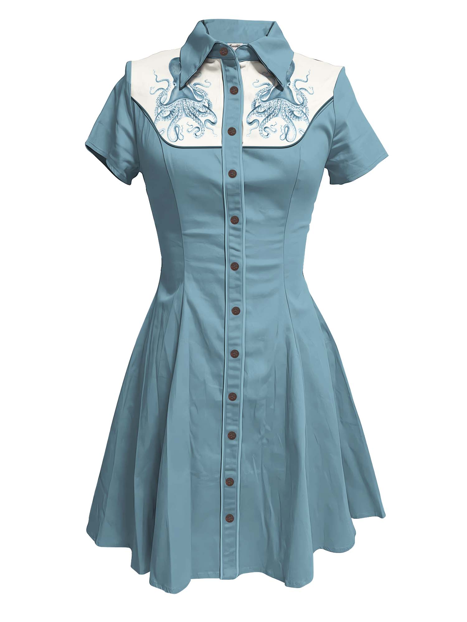 Vintage Octopus - 100% Cotton Dress