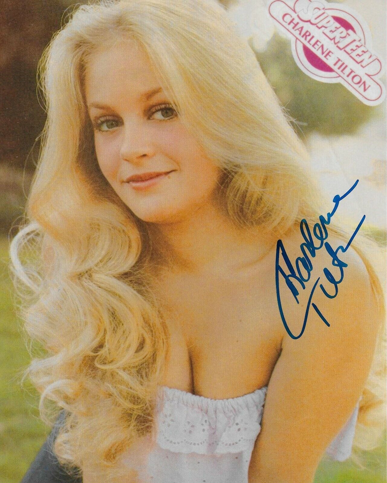 Charlene Tilton Dallas #42 Original 8X10 Autographed Photo Poster painting