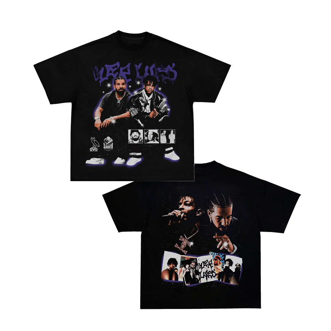 【Buy 5 Get 1 Free & Free Shipping】Hip Hop Singer Graphic Short Sleeve T-Shirt