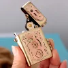 New Creative Pure Copper Torrance Kerosene Lighter Personalized Mechanical Steampunk Lighter Gear Linkage Cool Men's Gift Tool