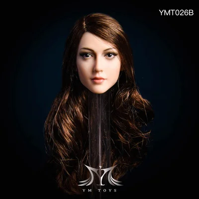 YMTOYS YMT026 1/6 Anna Beautiful Lady Head Sculpt with Rooted Hair for 12inch Collectible Tbleague Action Figure DIY-aliexpress