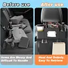 4-In-1 Car Seat Back Storage Bag with Tissue Cup Holder Hanging Hooks Organizer