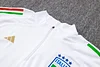 2024 Italy Half-Pull Training Suit Off-White Soccer Shirt