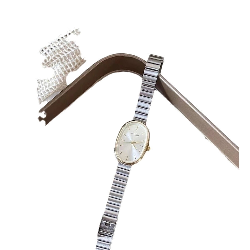 Elegant Oval Single Folding Buckle Quartz Women’s Watches