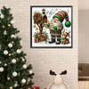 (40*40cm)Christmas Gnome - Full Round Drill Diamond Painting