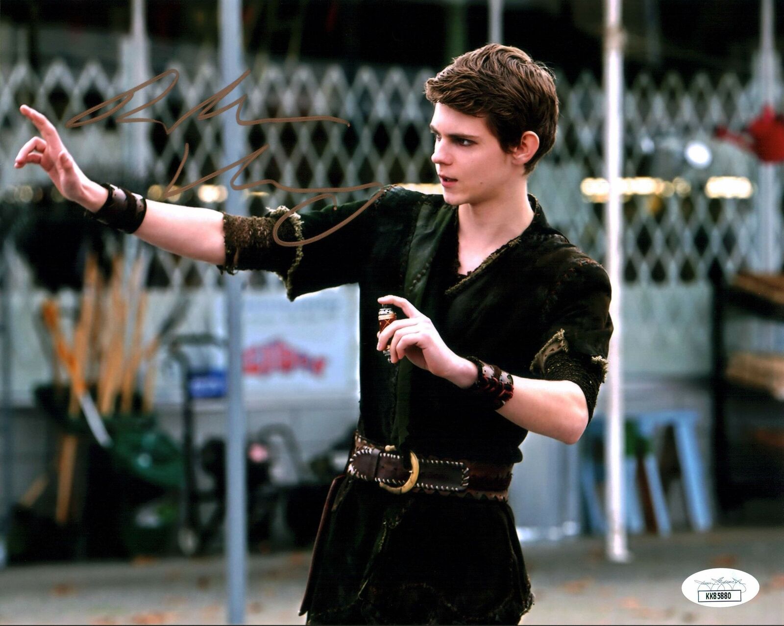 Robbie Kay Once Upon a Time 8x10 Photo Poster painting Signed Autographed JSA Certified COA Auto