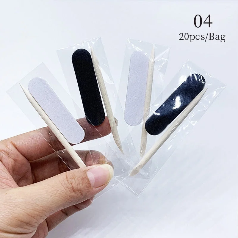 50/100pcs Mini Double Sided Nail File Sandpaper Disposable Nail Equipment Accessories Buffer Files Manicure Nail Art Tools-Nail Inspo