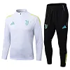 2025/2026 Juventus Half-Pull Training Suit White Football Shirt 1:1 Thai Quality Set love fball