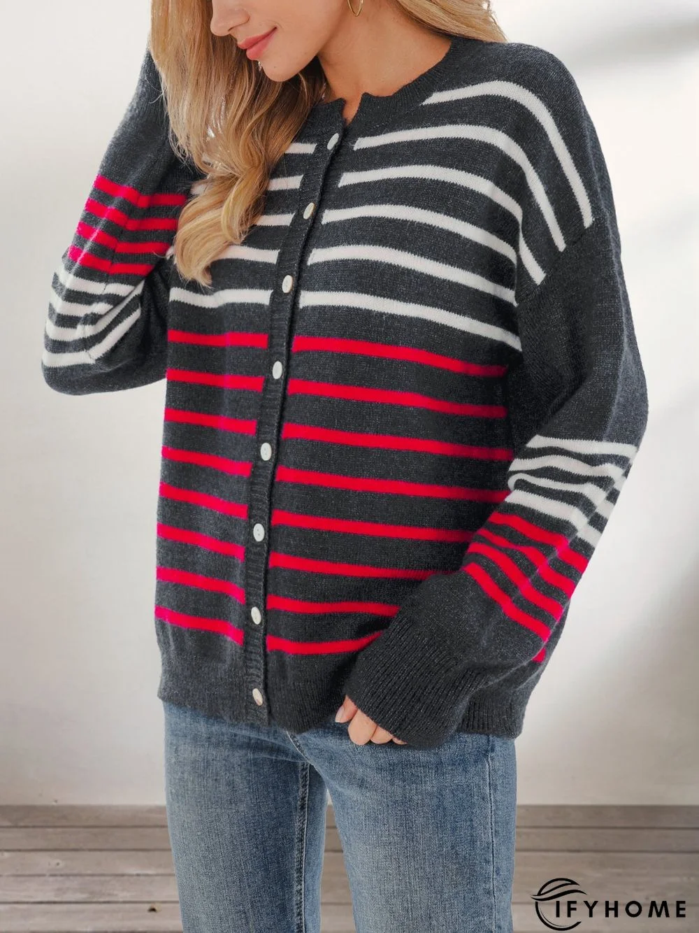 Black Casual Crew Neck Sweater | IFYHOME