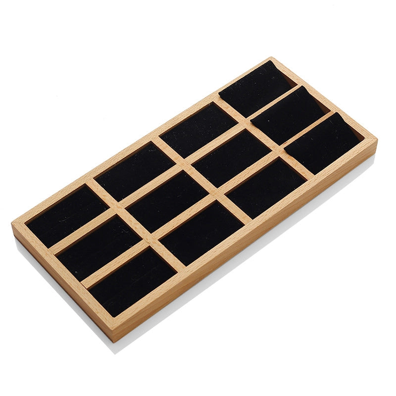 1 Piece Beech Minimalist Classic Style Geometric Jewelry Rack