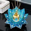 DIY Lotus Flower Diamond Painting Candle Holder Acrylic Three-Dimensional Aromatherapy Rack Home Decor Gift