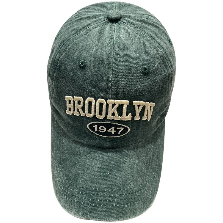 Washed Baseball Cap Men Retro Embroidered Letter Trucker Hats For Men Fishing Snapback Hats Summer Soft Top Sunshade Cap Male