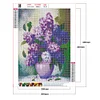 Diamond Painting-DIY Full Round Drill Purple Orchids