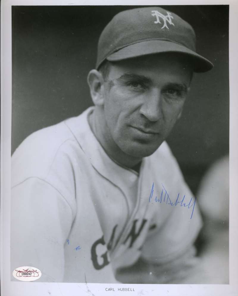 Carl Hubbell Jsa Signed Certified 8x10 Photo Poster painting Authentic Autograph