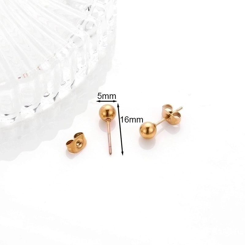 1 Pair Hip-Hop Geometric Cross Feather Plating 316 Stainless Steel Earrings