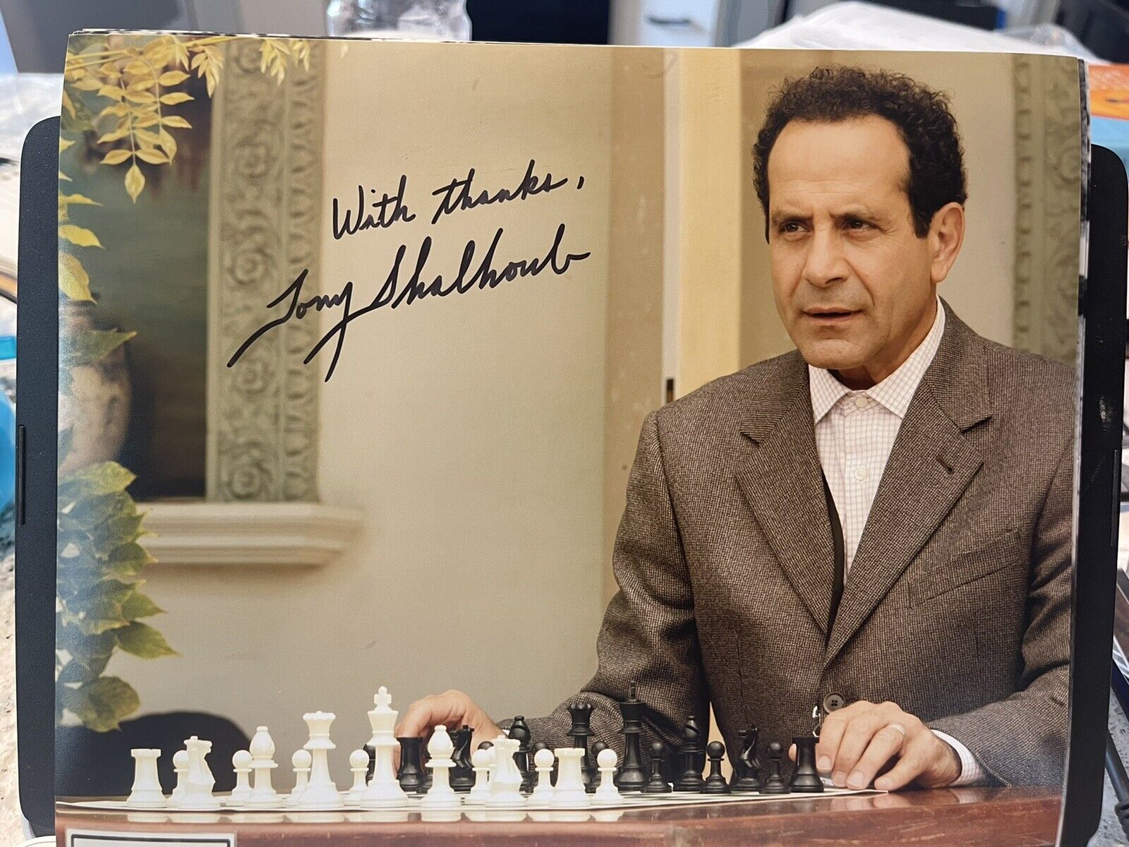 Tony Shalhoub autographed signed 8x10 Photo Poster painting Beckett BAS Monk Wings The Siege D4