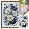 Flowers And Butterfly-14CT Stamped Cross Stitch 40*60cm/15.75*23.62in tapestrymarket