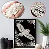 Kit de peinture en perles maison Fly Owl pour d&eacute;coration murale adulte 30x40cm sans cadre
