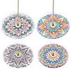 4pcs DIY Diamond Painting Incense Tray Incense Burner Stick Holder (Mandala)