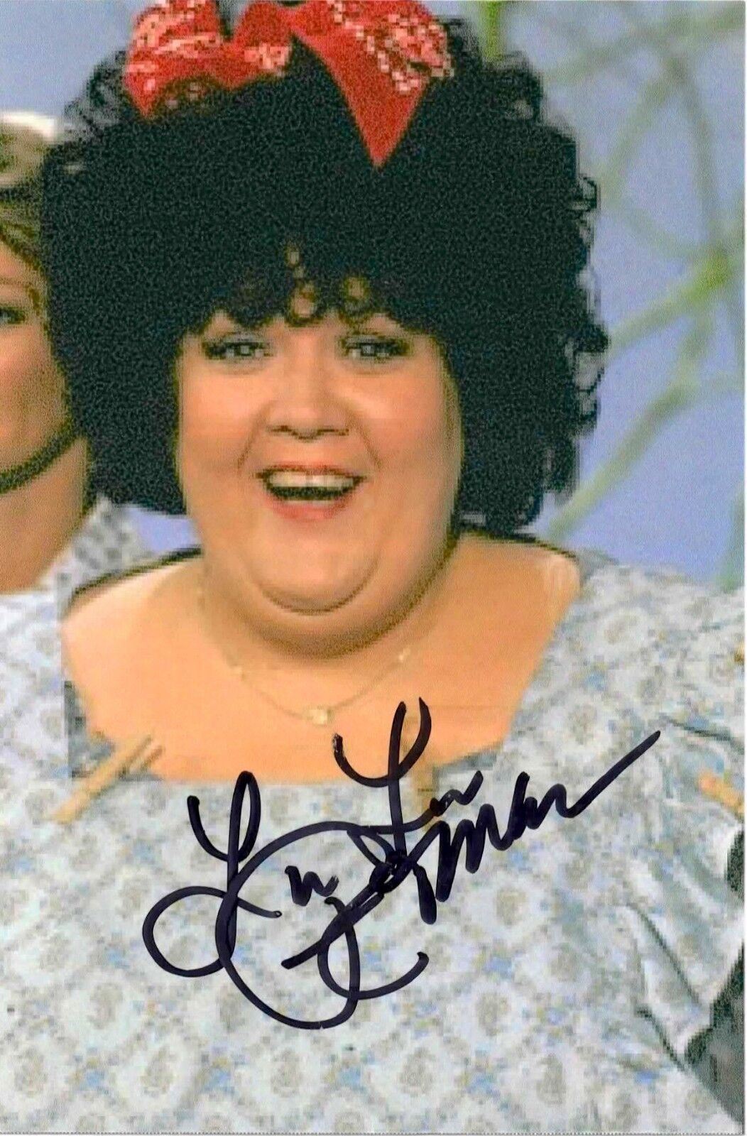 Hee Haw Original Lulu Roman Autographed 4 x 6 in. Photo Poster painting