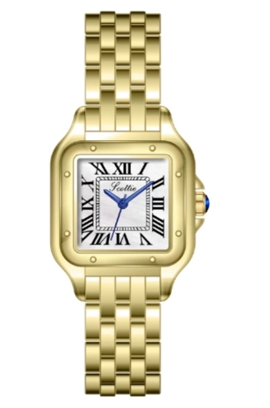 New Small Square Watch Straight Hair Fashion Elegant Retro Roman Women’s Watch Waterproof Quartz Watch A Generation Of Hair