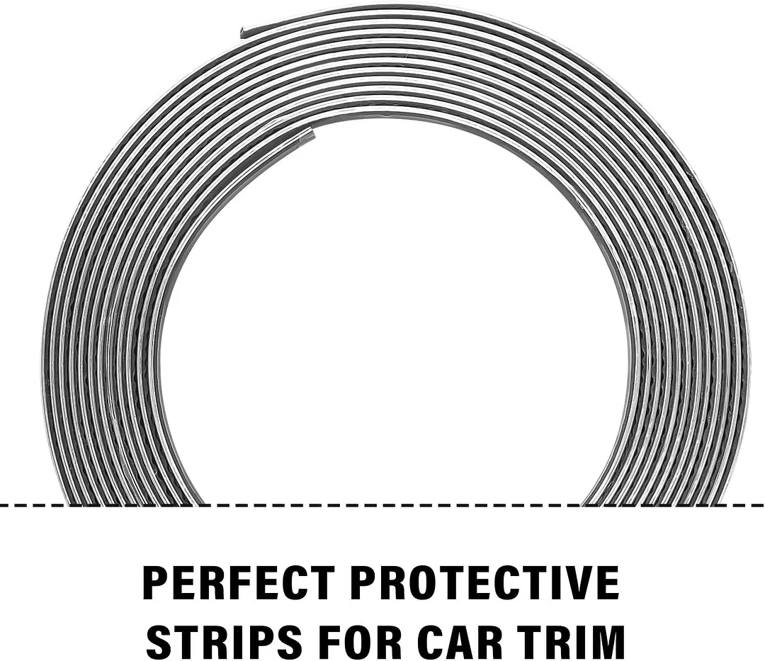  Car Silver Chrome Tape Molding Trim