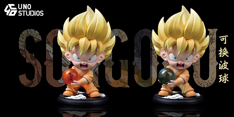 UNO Studio - Dragon Ball Q Version Childhood Son Goku Statue(GK)-