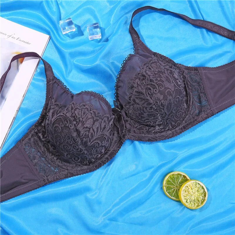 Sexy Lace Floral Push Up Bras Women Underwear Female Bralette Comfortable Soft Brassiere Girls Femme Solid Color Lingerie