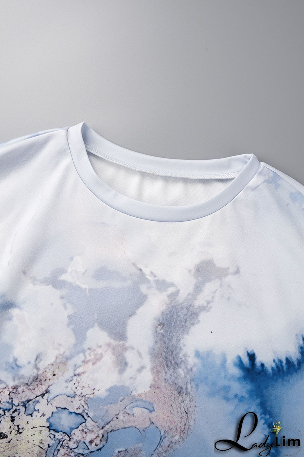 Black Casual Street Print Patchwork O Neck Two Pieces