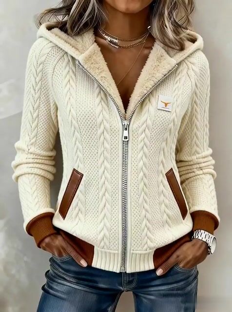 Women'S Casual Color-Blocked Patchwork Jacket 