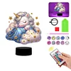 DIY Unicorn Acrylic Double Sided Diamond Painting Night Light