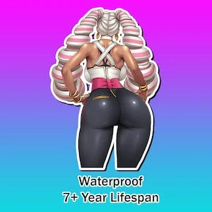 pornhint Pornhint ARMS - Twintelle Lewd Ecchi Anime Waifu Sticker | Waterproof | Vinyl | Holographic | Magnetic | Glow in the Dark