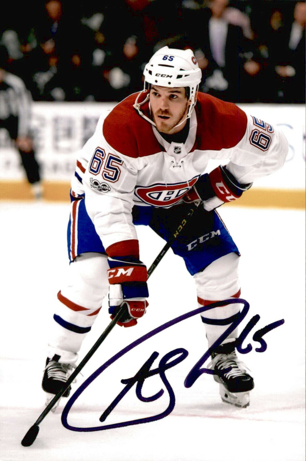 Andrew Shaw SIGNED 4X6 Photo Poster painting MONTREAL CANADIENS #2