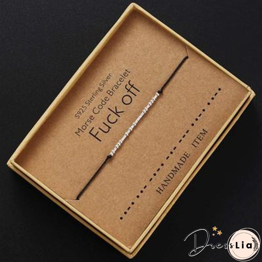 Fashion Bracelet Sterling Silver Beads On Silk I Love You Bracelet Gift Jewelry For Girls