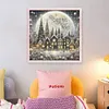 Christmas Scenery-14CT Stamped Cross Stitch 40*40cm/15.75*15.75in tapestrymarket