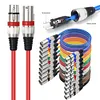 6/10Pcs 3-Pin Balanced Shielded XLR Cable XLR Male To Female Microphone AUX Cord