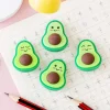 20PCS Creative Cartoon Avocado Erasers for Kids Student Office Exam Stationery Gift