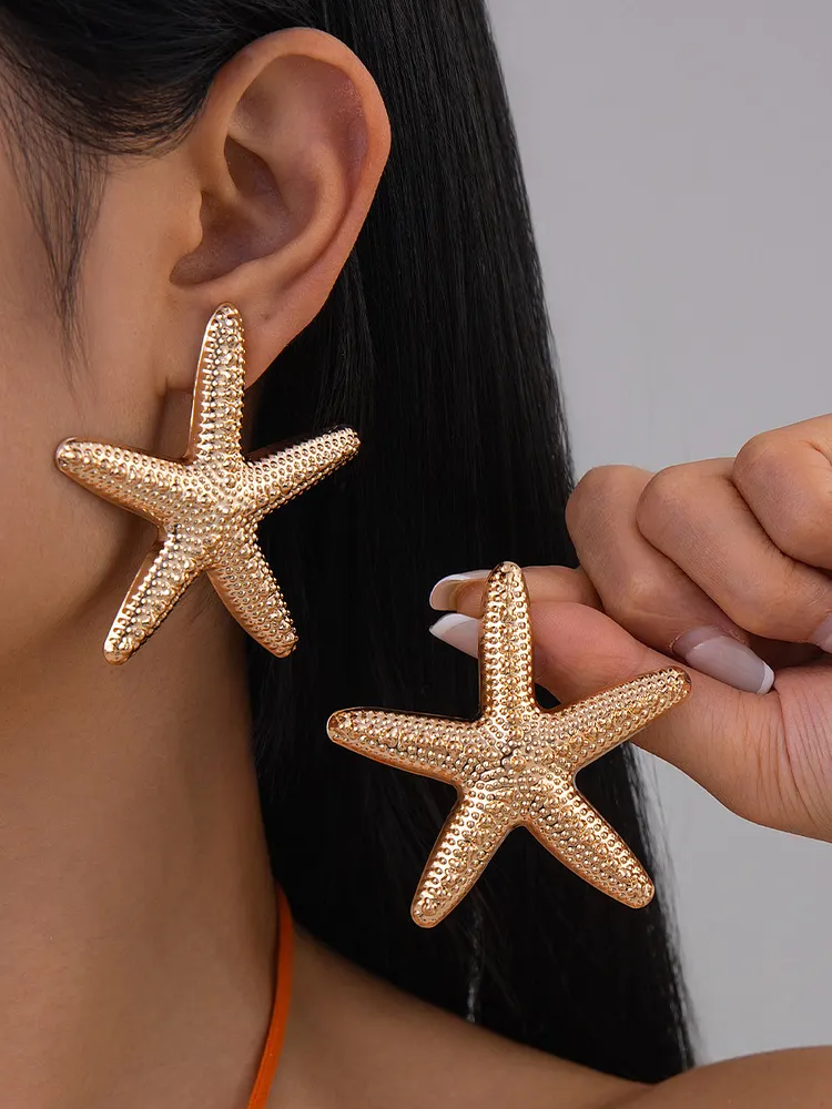 Starfish Shape Earrings Accessories
