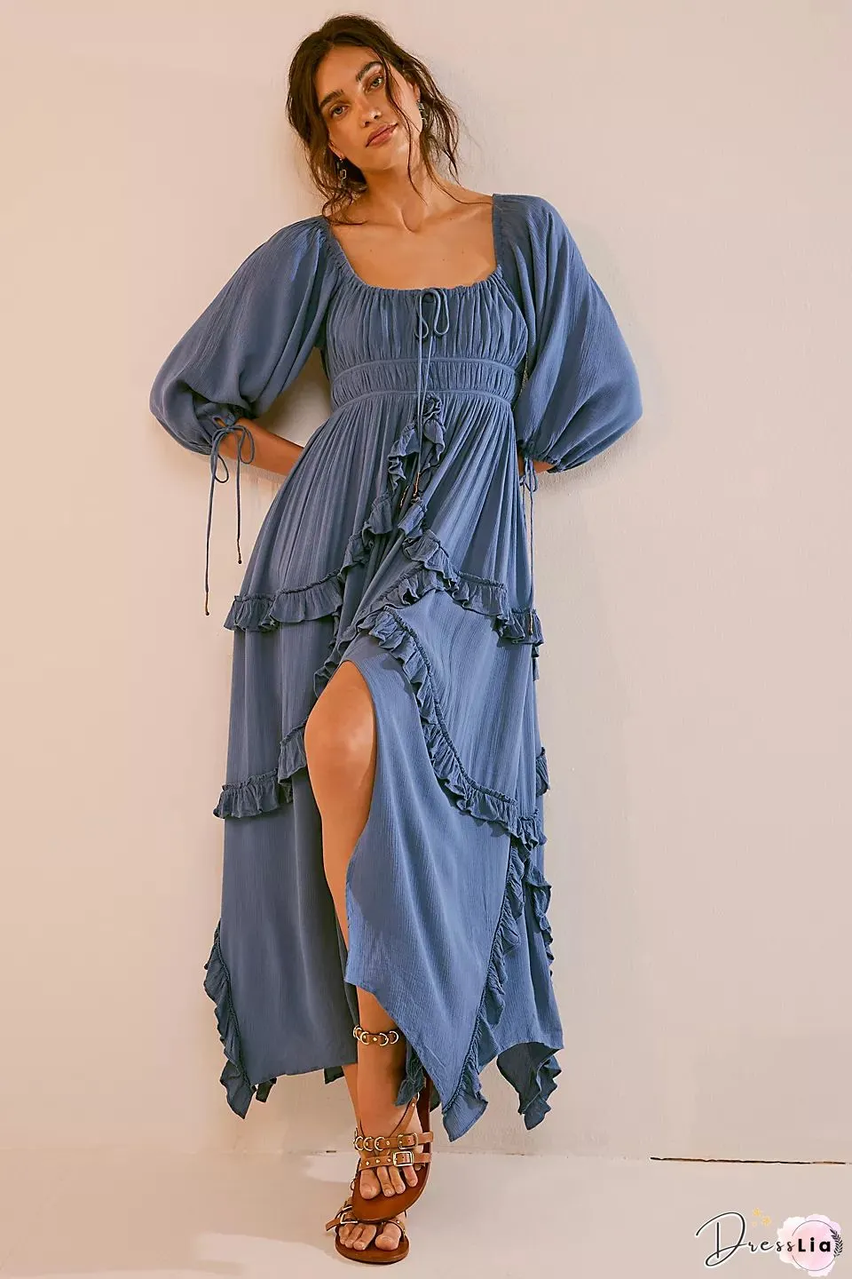 Women's Temperament Lace Maxi Dress