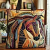 Native Horse Quilted Tote Bag GFTOTP8743🔥All items are shipped in a default size of 15x14 inches.