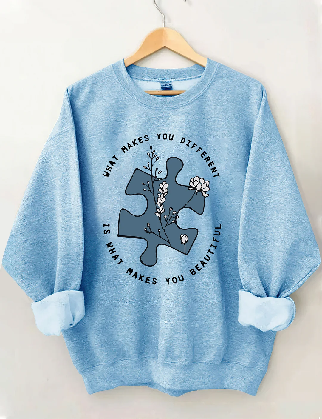 What Makes You Different Is What Makes You Beautiful Autism Awareness Sweatshirt