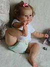 [Heartbeat Dolls] 20'' Amari Reborn Toddlers Baby Doll - Realistic And Lifelike with Brown Hair - RBBI-Myrebornbabydoll&reg; Myrebornbabydoll&reg;