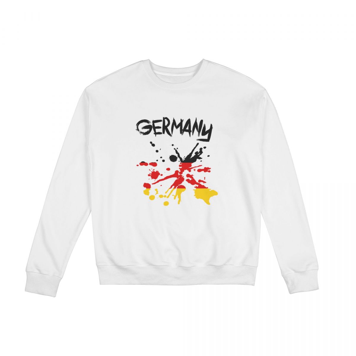 Germany Ink Spatter Crew Neck Sweatshirt