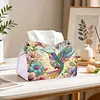 Diamond Art Painting Decorative Paper Napkin Dispenser Wear Resist Handmade Household Container Multifunction Rhinestone PU Tissue Holder Kit for Adults Home Office Gift (Color Hummingbird Floral)