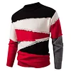 Men's Frayed Edge Colorblock Crew Neck Sweater by Inlyline
