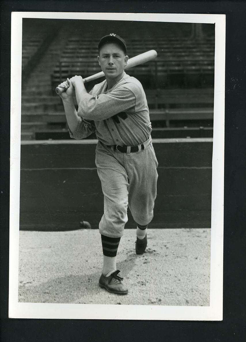 Jimmy Wasdell circa 1930's Press Original Photo Poster painting Washington Senators