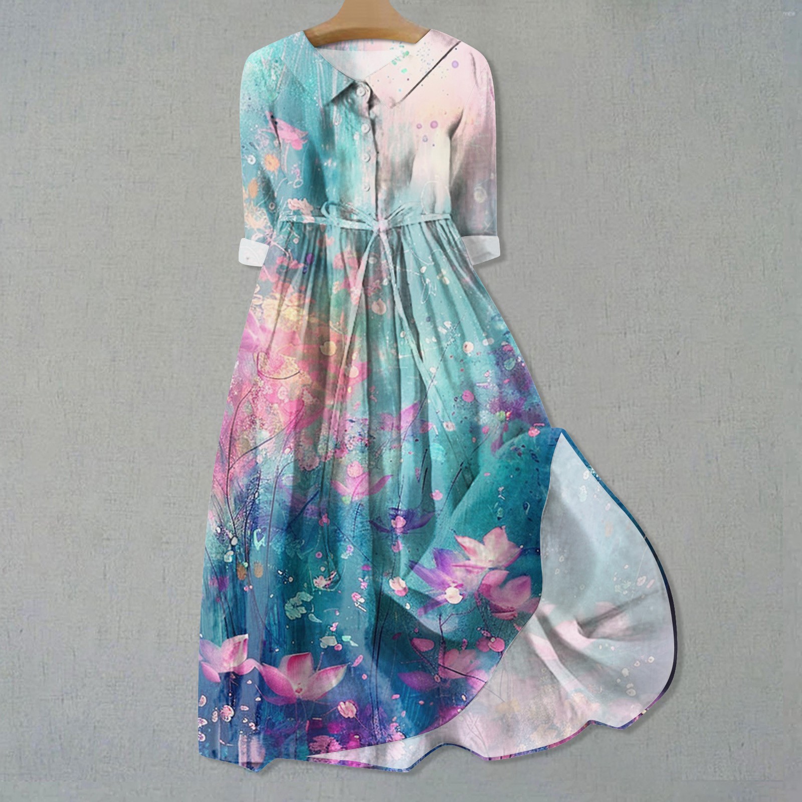 Nulclover Sleeveless Tunics Flower Dress Bohemian Summer Dress Long Sleeve Plain Floral A Line Dresses For Women платье женское вечернее